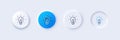 Idea line icon. Light bulb sign. Line icons. Vector