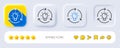 Idea line icon. Lightbulb sign. Core value. Neumorphic buttons. Vector