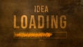 Idea loading concept with hyperspace suitable for business presentation progress bar loading success, Creative idea loading Royalty Free Stock Photo