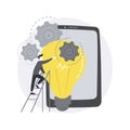 Idea management abstract concept vector illustration.