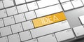 Idea - computer keyboard Royalty Free Stock Photo