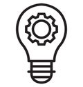 Idea Optimization Isolated Vector Icon That can be easily Modified or Edited. Royalty Free Stock Photo