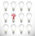 Idea question mark concept illustration Royalty Free Stock Photo