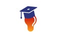 Idea School graduation symbol Logo Design