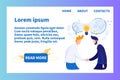 Idea Sharing and Exchange Landing Page Design