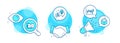 Idea, Stock analysis and Recovery computer icons set. Augmented reality sign. Vector