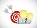 Idea target illustration design Royalty Free Stock Photo