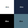 Idea vector logo. Idea icon. Idea inscription