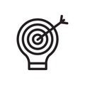 idea vector thin line icon Royalty Free Stock Photo