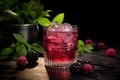 The Ideal Bramble Cocktail. Generative By Ai Royalty Free Stock Photo