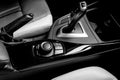 The ideal surface of plastic in the interior of the car is black after polishing and cleaning car chemistry. Black and white