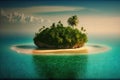 Ideal vacation spot, tropical island