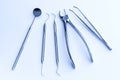 Dentist equipment for wisdom tooth removal Royalty Free Stock Photo