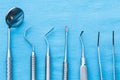 Dentist osteotomy control tools Royalty Free Stock Photo