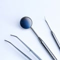 Dentist prevention tools for toothache control Royalty Free Stock Photo