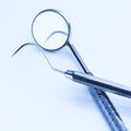 Set of dental tools for Tooth prevention Royalty Free Stock Photo