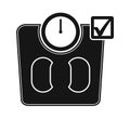 Ideal Weight Icon. Flat style vector