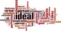 Ideal word cloud Royalty Free Stock Photo