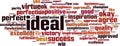 Ideal word cloud Royalty Free Stock Photo