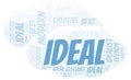 Ideal word cloud Royalty Free Stock Photo