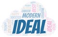 Ideal word cloud Royalty Free Stock Photo