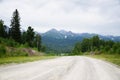 Idealistic road in mountains