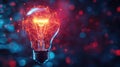 ideas beaming innovation lightbulb Royalty Free Stock Photo