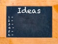 Ideas chalk board Royalty Free Stock Photo