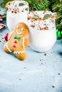 Christmas gingerbread martini Royalty Free Stock Photo