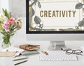 Ideas Creative Design Inspire Fresh ideas Royalty Free Stock Photo