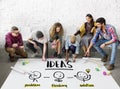 Ideas Creative Thinking People Graphic Concept Royalty Free Stock Photo