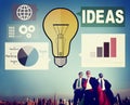 Ideas Creativity Graph Inspiration Thoughts Internet Concept Royalty Free Stock Photo