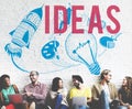 Ideas Creativity Imagination Light Bulb Concept Royalty Free Stock Photo