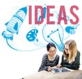 Ideas Creativity Imagination Light Bulb Concept Royalty Free Stock Photo