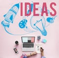 Ideas Creativity Imagination Light Bulb Concept Royalty Free Stock Photo