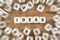 Ideas idea success growth creativity creative dice business concept