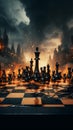 Ideas ignite within the realm of a conceptually intense chess battle