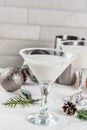 Christmas Snowflake Martini Royalty Free Stock Photo