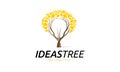 Ideas Tree Logo Royalty Free Stock Photo