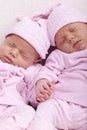 Identical twin sisters Royalty Free Stock Photo