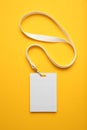Identification badge, blank id, personal plastic card mockup Royalty Free Stock Photo