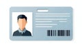 Identification Card with Anonymous Image for Security Access and Verification Royalty Free Stock Photo
