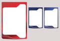 Identification card frame template design