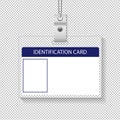 Identification Card Isolated transparent Background