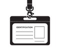 Identification card with lanyard