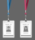 Identification cards template