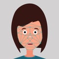 Identification of the person. Face Scan.