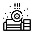 Identification of sanitary problems in living room icon vector outline illustration