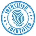 Identified vector ink stamp Royalty Free Stock Photo