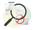 Identifying Fake News - Illustration Royalty Free Stock Photo
